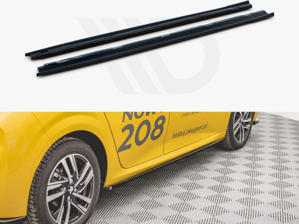 Side Skirts Diffusers Peugeot 208 MK2 2019- Maxton Design