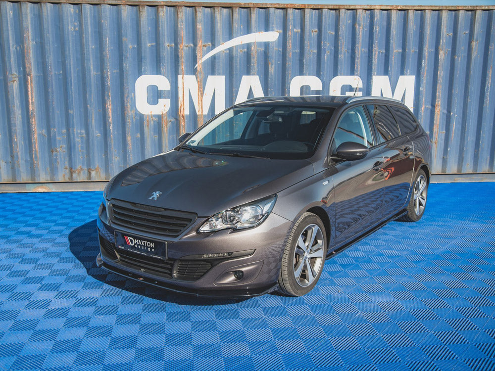 Front Splitter V2 Peugeot 308 MK2 Facelift 2017- Maxton Design