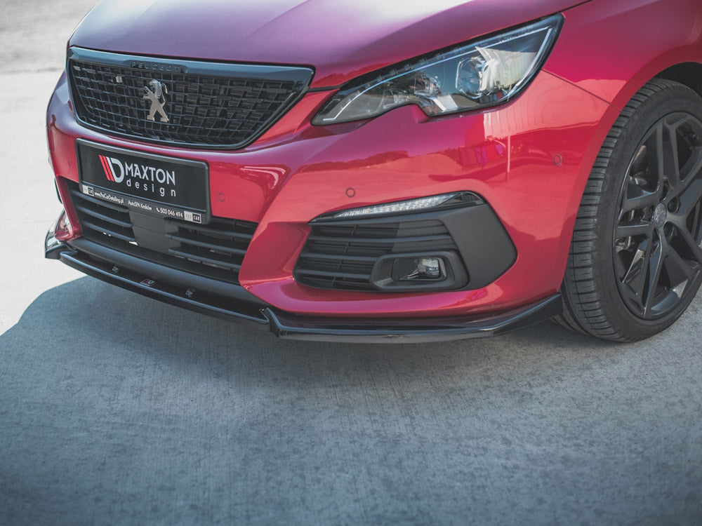 Front Splitter V1 Peugeot 308 GT MK2 Facelift 2017- Maxton Design