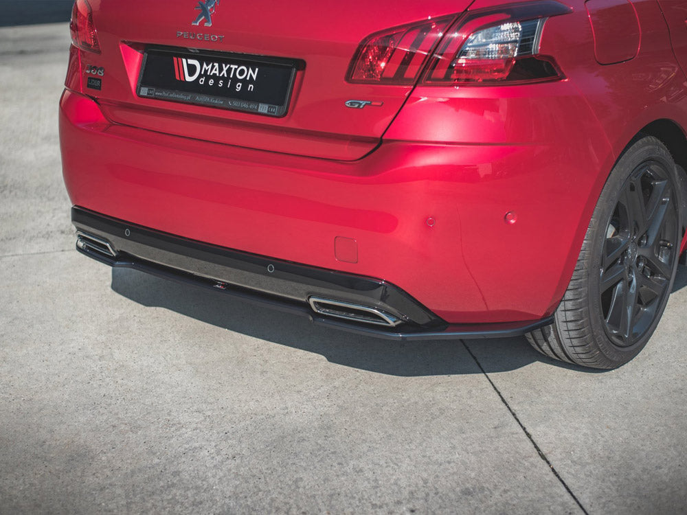 Central Rear Splitter Peugeot 308 GT MK2 Facelift 2017- Maxton Design