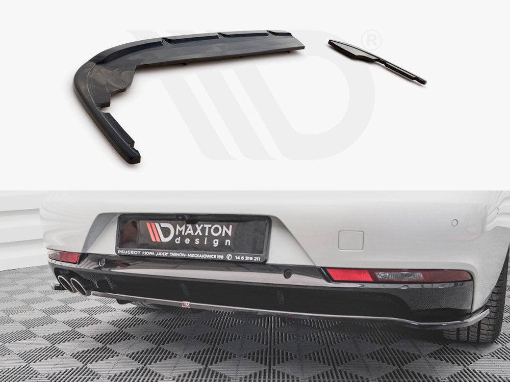 Central Rear Splitter (Vertical Bars) Peugeot 508 GT-Line Mk2 Maxton Design