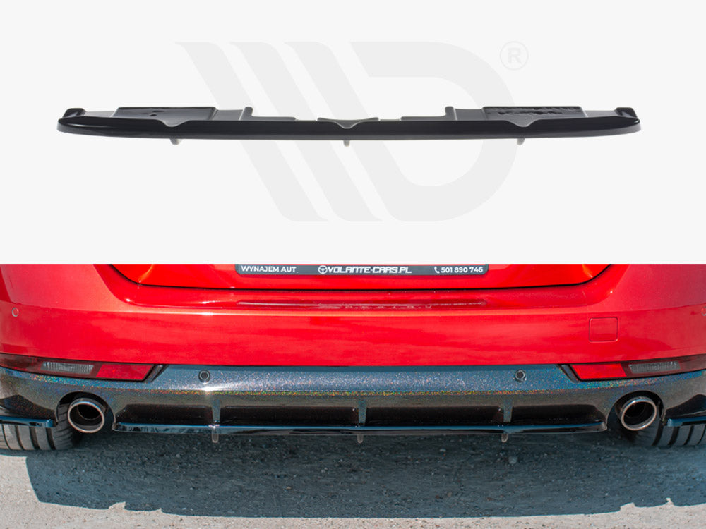 Central Rear Splitter (with Vertical Bars) Peugeot 508 SW MK2 Maxton Design