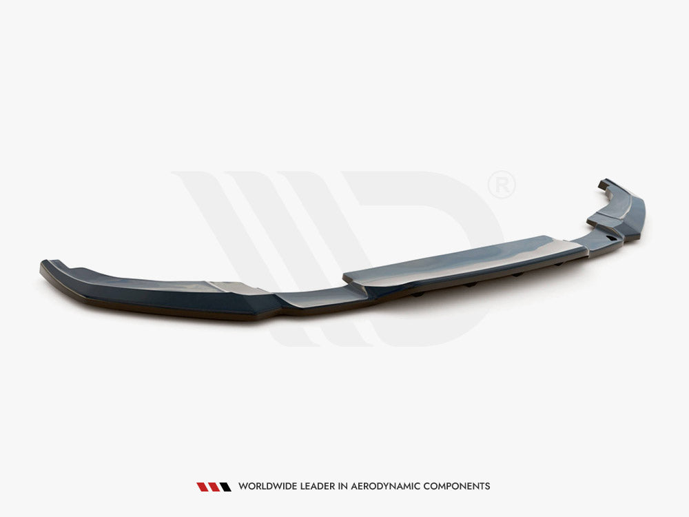 Central Rear Splitter (W/ Vertical Bars) Peugeot 2008 MK2 2019- Maxton Design