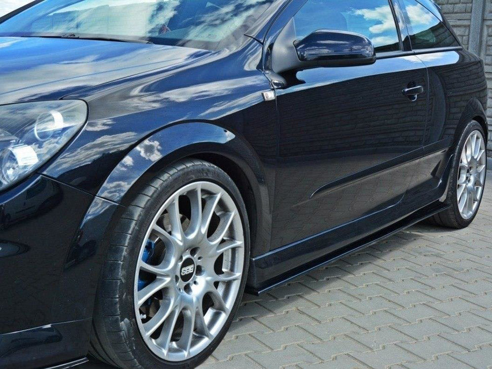 Side Skirts Diffusers Opel Astra H (For OPC / VXR) Maxton Design