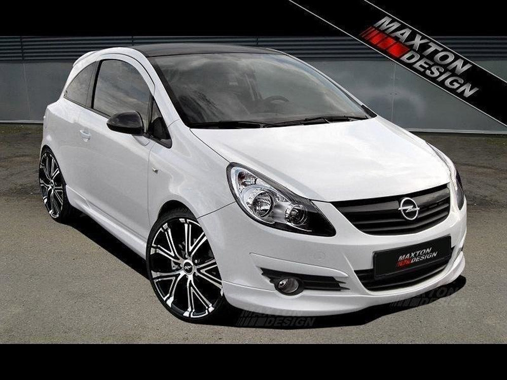 Front Bumper Spoiler Opel Corsa D (Preface) Maxton Design