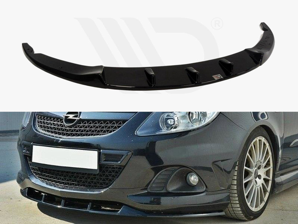 Front Splitter Opel Corsa D Nurburg (For OPC / VXR Bumper) Maxton Design