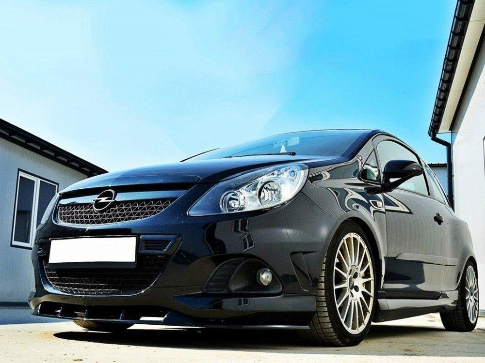 Front Splitter Opel Corsa D Nurburg (For OPC / VXR Bumper) Maxton Design