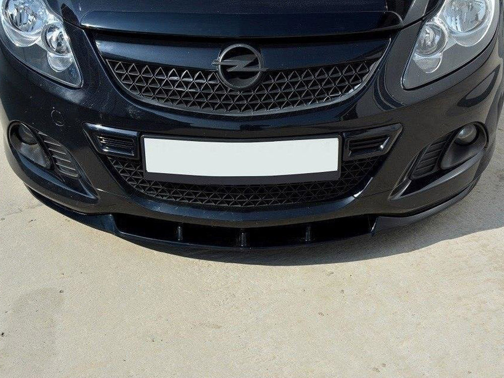 Front Splitter Opel Corsa D Nurburg (For OPC / VXR Bumper) Maxton Design