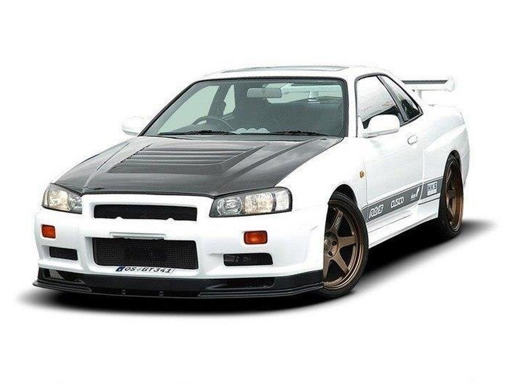 Front Splitter  Nissan Skyline R34 GTR (For 2299 Bumper) GTR Look 1998-2002 Maxton Design