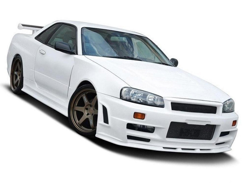 Front WIDE Arches Z-type Look Nissan Skyline R34 GTR (For Z-type Bumper) 1998-2002 Maxton Design