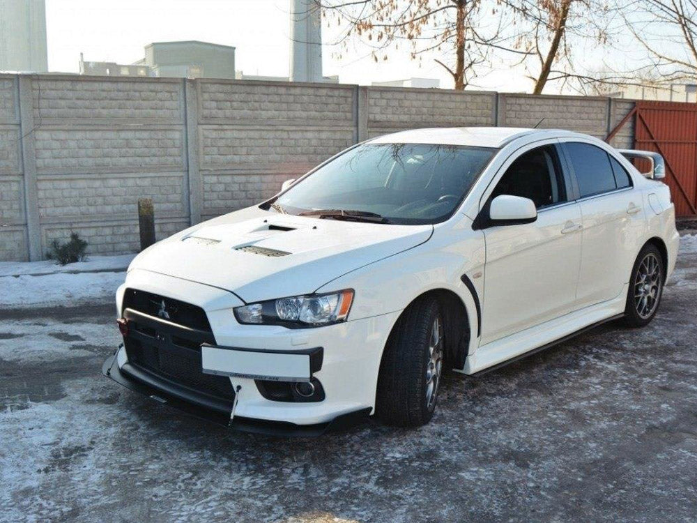 Front Racing Splitter V.1 Mitsubishi Lancer EVO X 2007-2015 Maxton Design