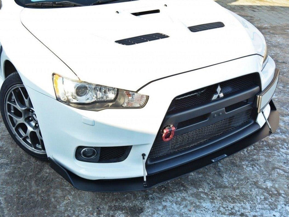 Front Racing Splitter V.1 Mitsubishi Lancer EVO X 2007-2015 Maxton Design