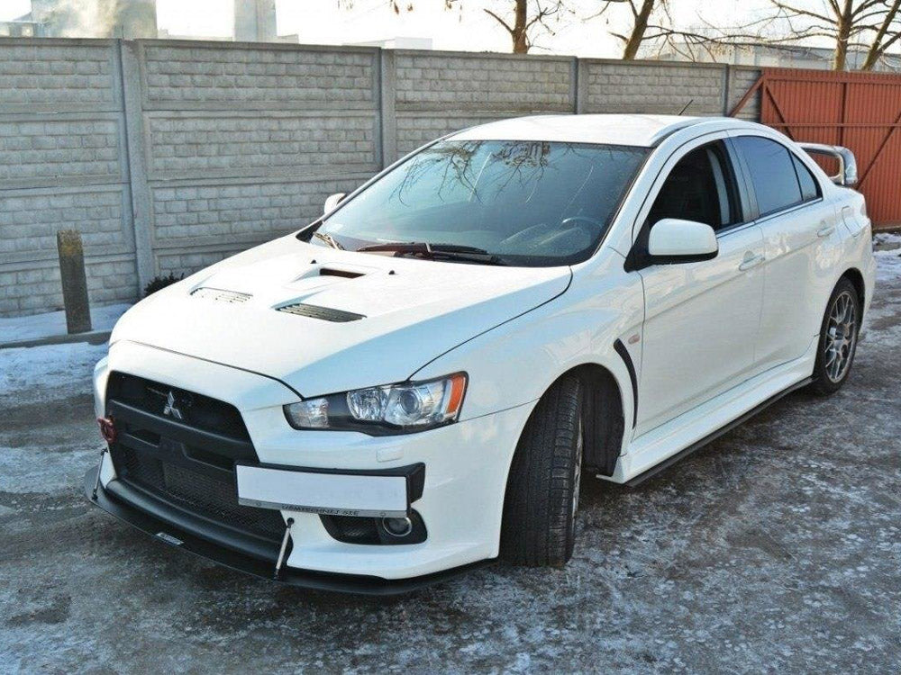 Front Racing Splitter V.2 Mitsubishi Lancer EVO X 2005-2017 Maxton Design