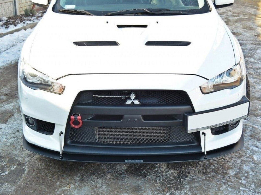 Front Racing Splitter V.2 Mitsubishi Lancer EVO X 2005-2017 Maxton Design