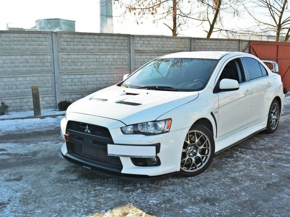 Front Racing Splitter V.3 Mitsubishi Lancer EVO X 2005-2017 Maxton Design