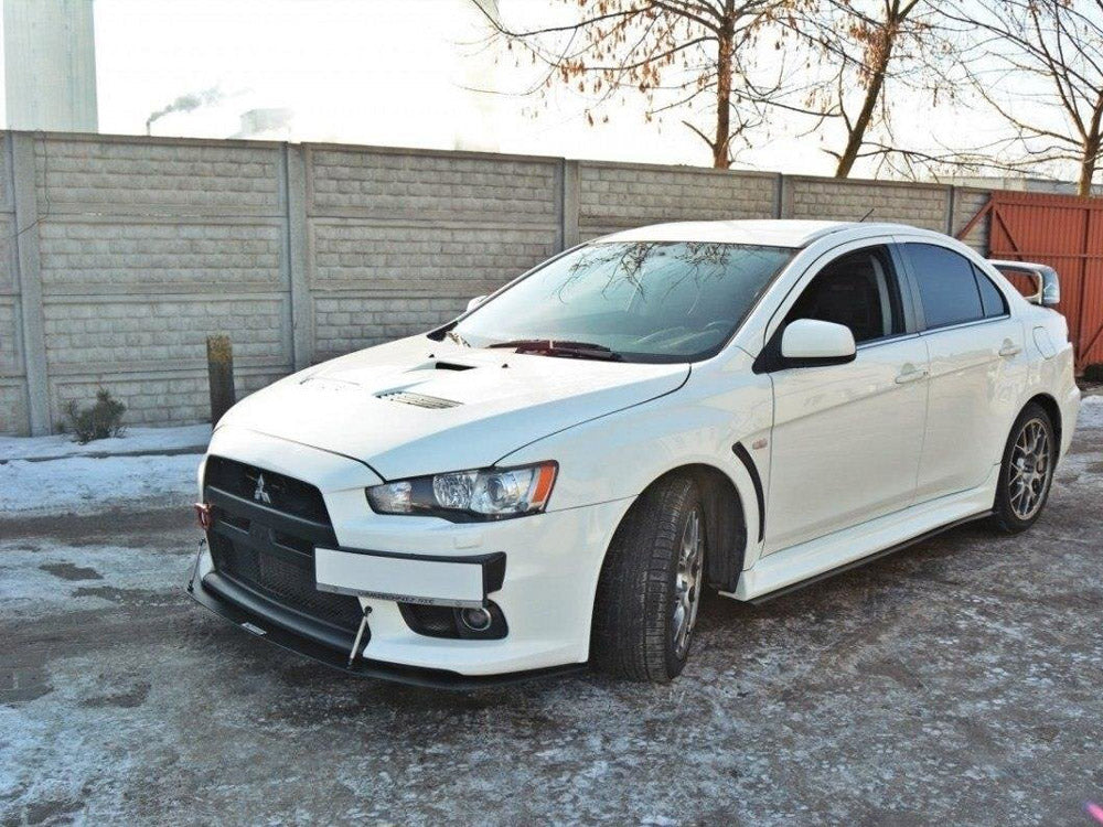 Racing Side Skirts Diffusers Mitsubishi Lancer EVO X 2007-2015 Maxton Design