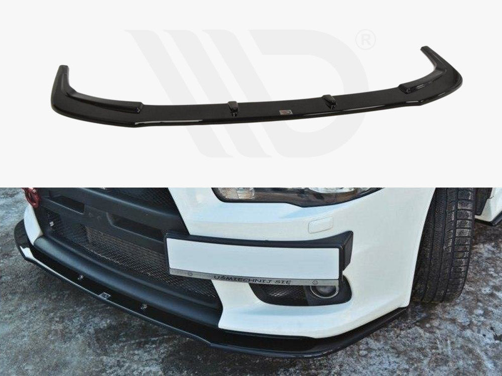 Front Splitter V.1 Mitsubishi Lancer EVO X 2007-2015 Maxton Design