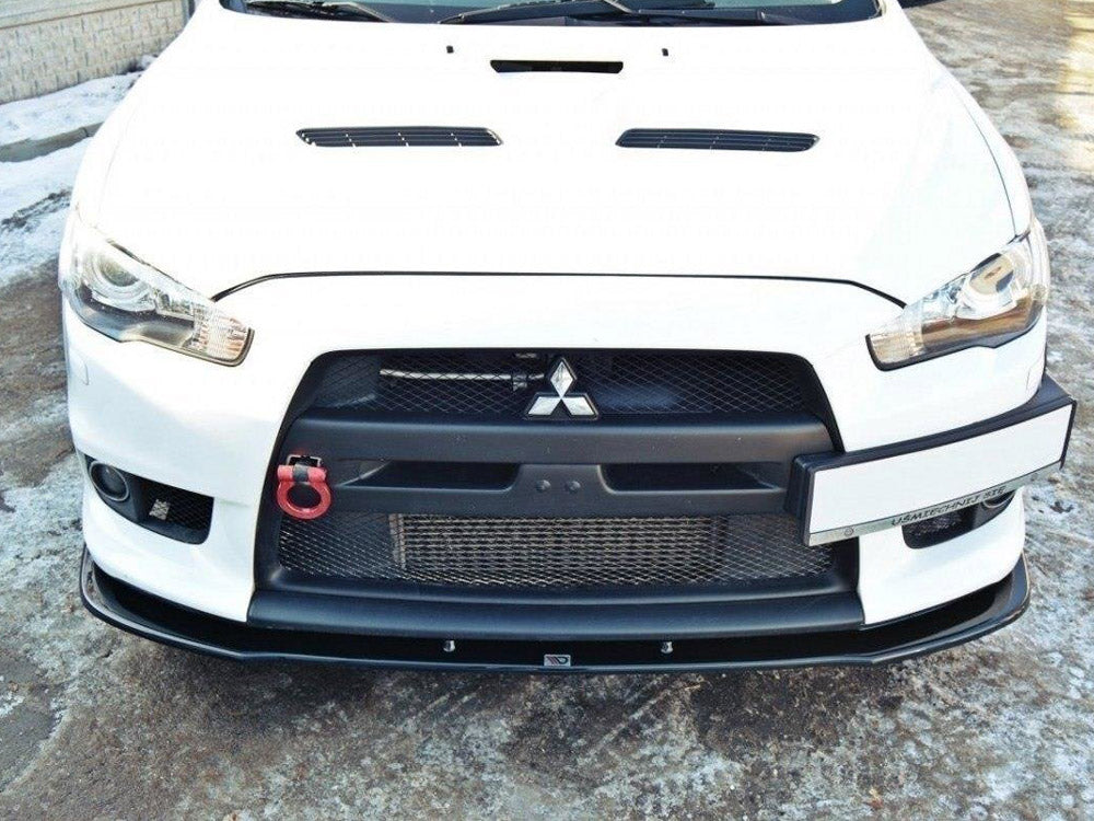 Front Splitter V.1 Mitsubishi Lancer EVO X 2007-2015 Maxton Design