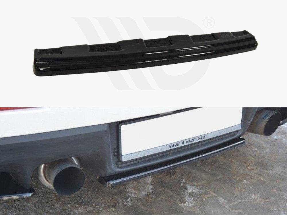 Central Rear Splitter Mitsubishi Lancer EVO X (Without/vertical Bars) 2007-2015 Maxton Design