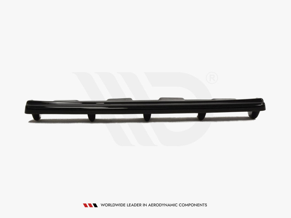 Central Rear Splitter Mitsubishi Lancer EVO X (W/vertical Bars) 2007-2015 Maxton Design