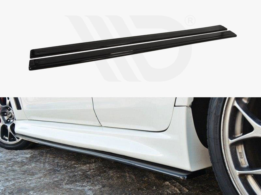 Side Skirts Diffusers Mitsubishi Lancer EVO X US Version 2007-2015 Maxton Design