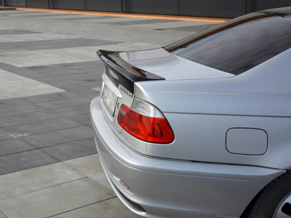 Rear Spoiler / LID Extension Bmw 3 E46 Coupe Pre-facelift < M3 CSL Look > (Requires Painting) 1999-2003 Maxton Design