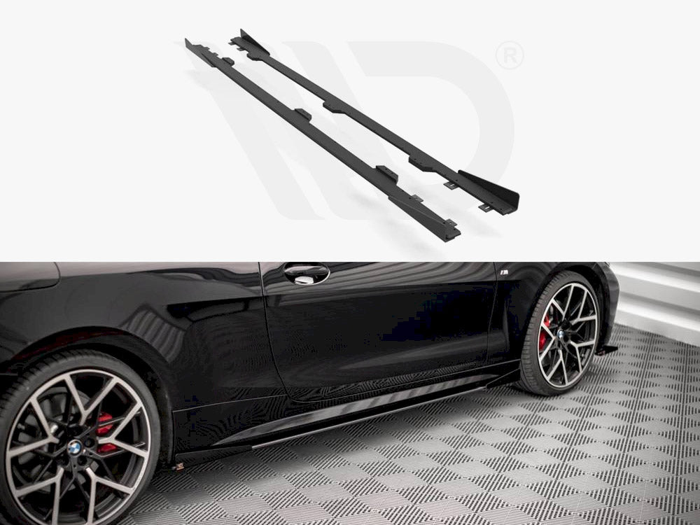 Street PRO Side Skirts Diffusers + Flaps BMW 4 M-Pack G22 Maxton Design