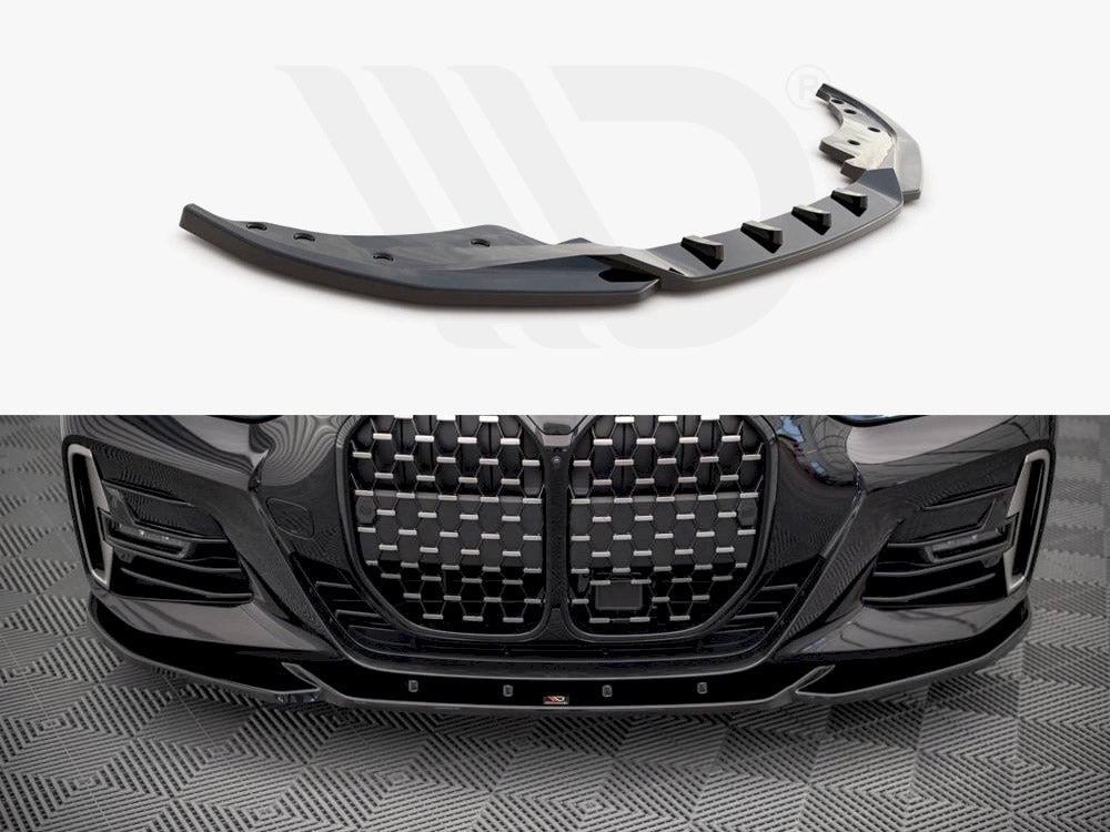 Front Splitter V.4 Bmw 4 M-pack G22 2020- Maxton Design