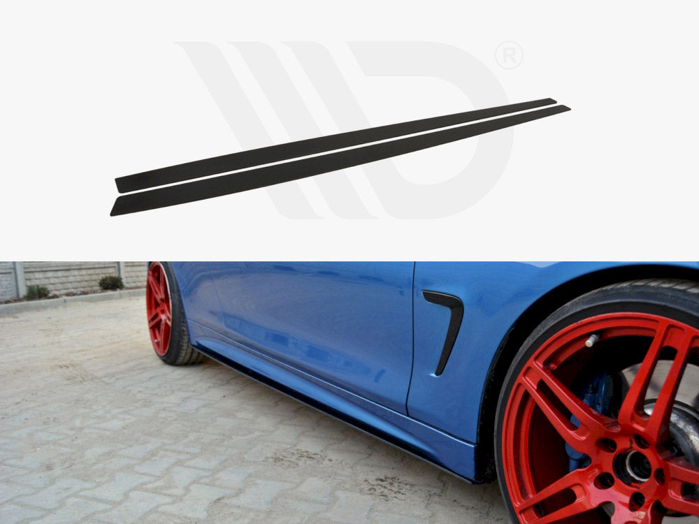 Racing Side Skirts Splitters Bmw 4 F32 M-sport 2013-2016 Maxton Design