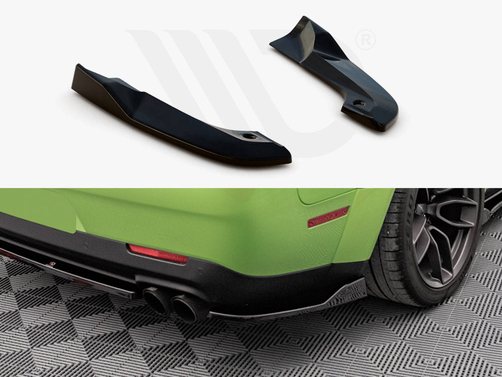 Rear Side Splitters Dodge Challenger SRT Hellcat Widebody Mk3 Maxton Design