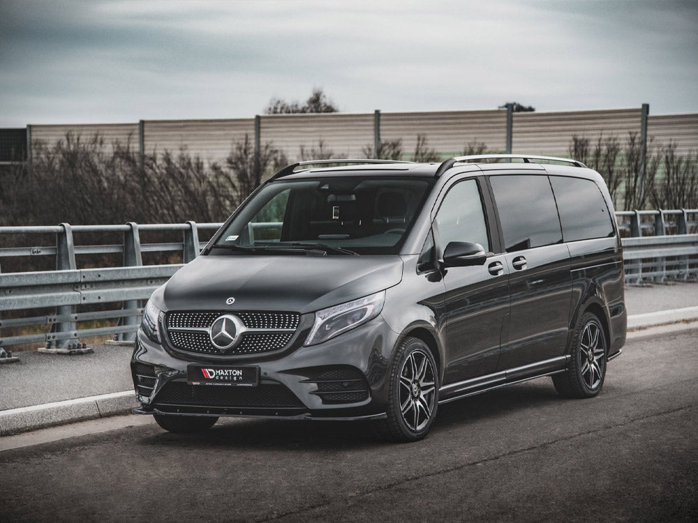 Front Splitter V1 Mercedes-benz V-class Amg-line W447 Facelift 2019- Maxton Design