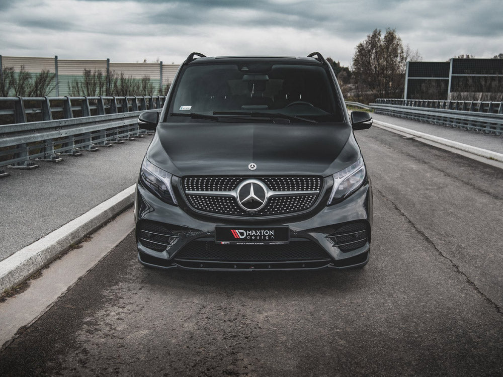 Front Splitter V1 Mercedes-benz V-class Amg-line W447 Facelift 2019- Maxton Design