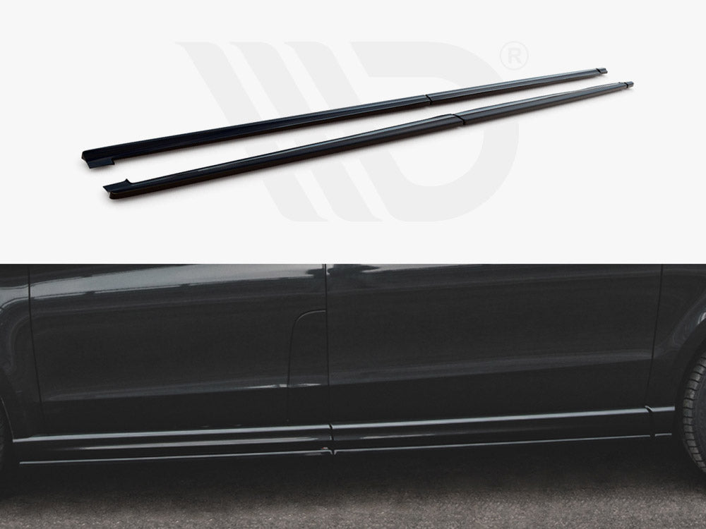 Side Skirts Diffusers Mercedes V-Class Long AMG Line W447 Facelift Maxton Design