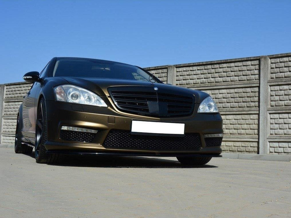 Front Splitter Mercedes S-class W221 AMG Maxton Design