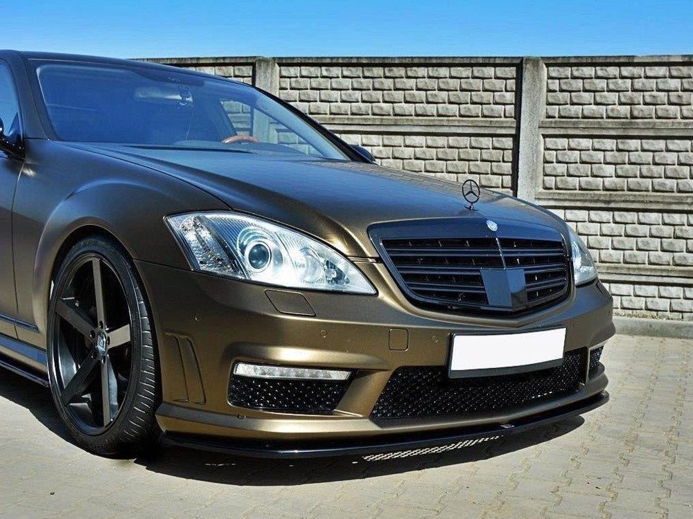 Front Splitter Mercedes S-class W221 AMG Maxton Design