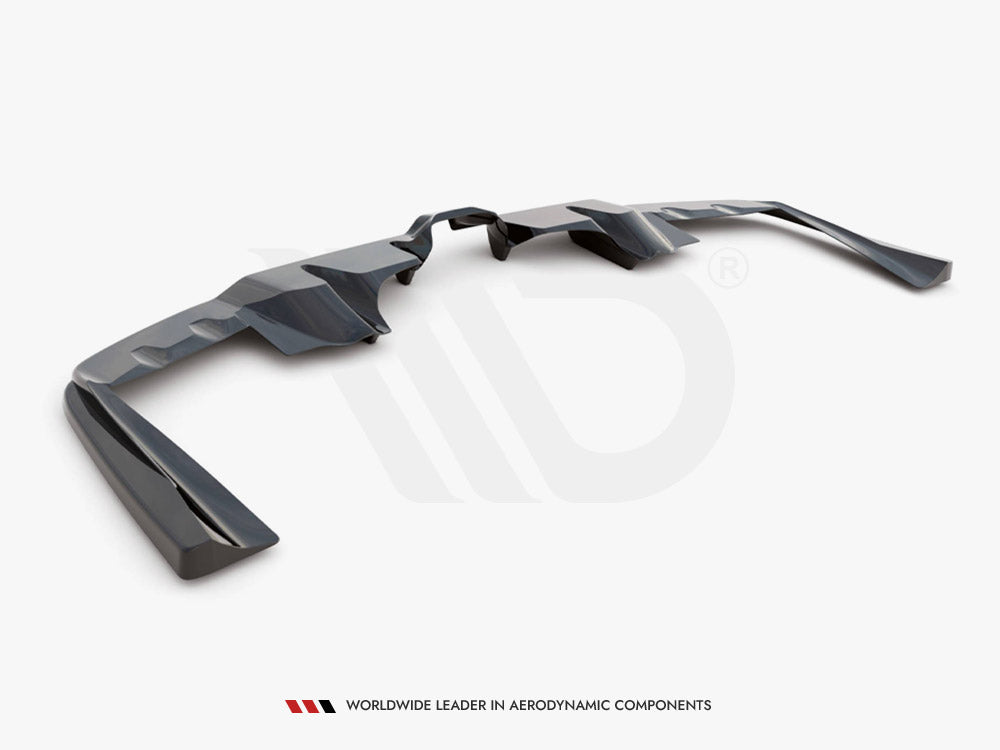 Central Rear Splitter (Vertical Bars) Mercedes AMG GLE Coupe C167 2019- Maxton Design