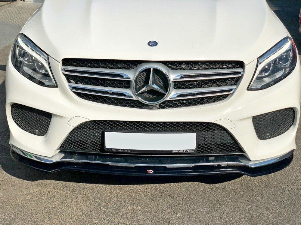 Front Splitter V.1 Mercedes GLE W166 Amg-line 2015-2018 Maxton Design