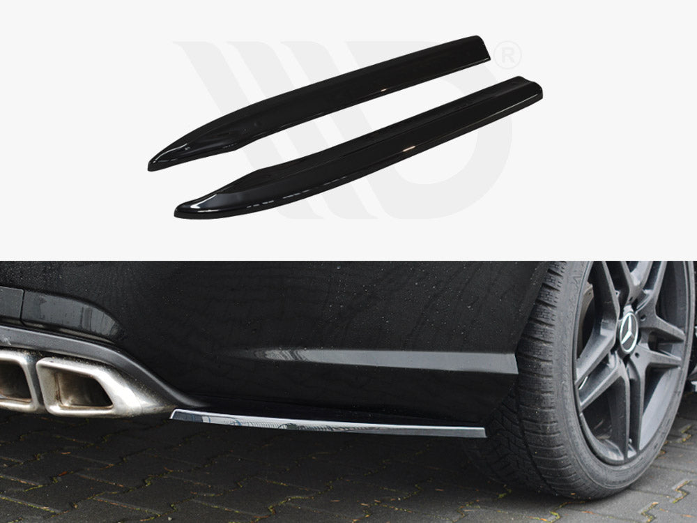 Rear Side Splitters Mercedes E-class 212 63 AMG 2009-2012 Maxton Design