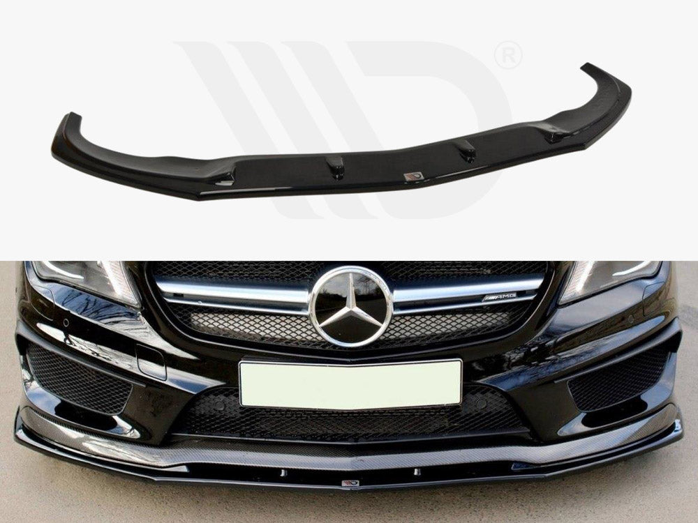 Front Splitter V.2 Mercedes CLA 45 AMG C117 (Pre-facelift) Maxton Design