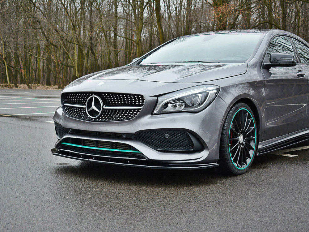 Front Splitter V.1 Mercedes-benz CLA C117 Amg-line Facelift 2017-UP Maxton Design