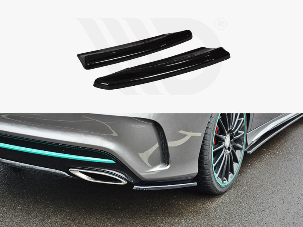 Rear Side Splitters Mercedes-benz CLA C117 Amg-line Facelift 2017-UP Maxton Design