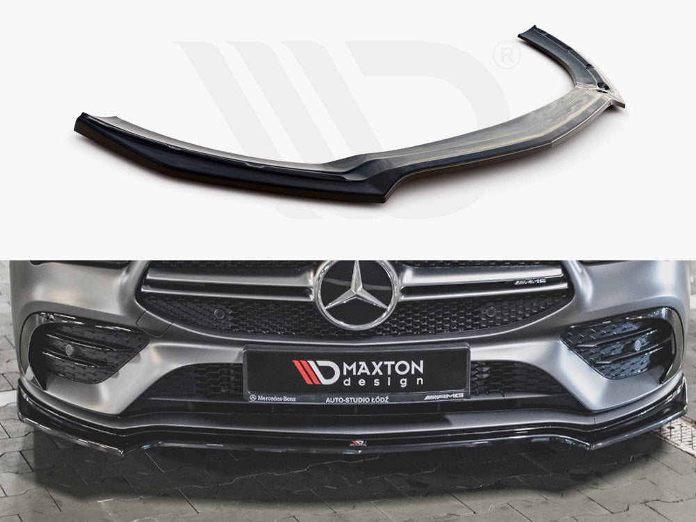 Front Splitter V1 Mercedes-amg CLA 35 AERO C118 2019- Maxton Design