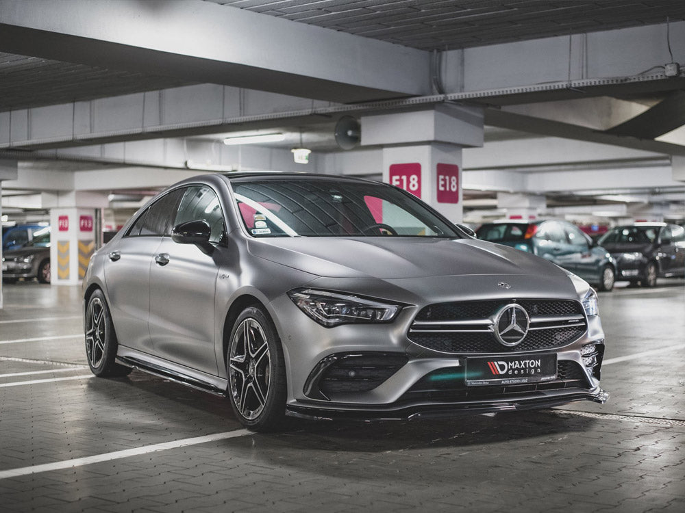 Front Splitter V1 Mercedes-amg CLA 35 AERO C118 2019- Maxton Design