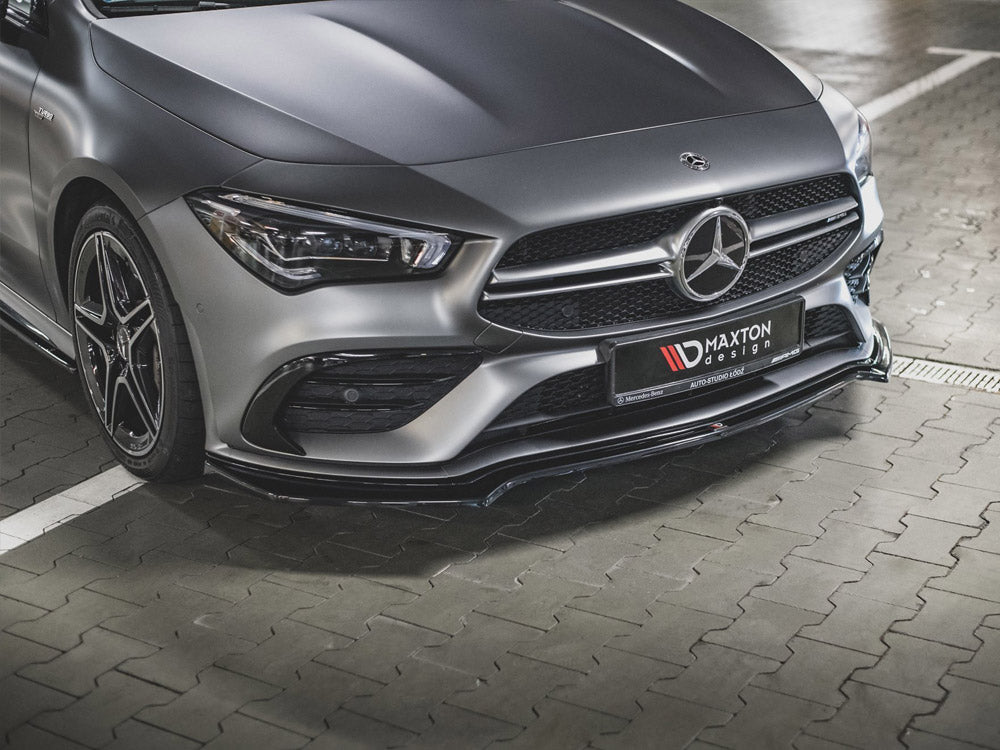 Front Splitter V1 Mercedes-amg CLA 35 AERO C118 2019- Maxton Design