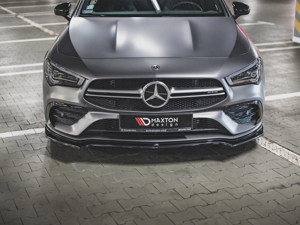 Front Splitter V1 Mercedes-amg CLA 35 AERO C118 2019- Maxton Design