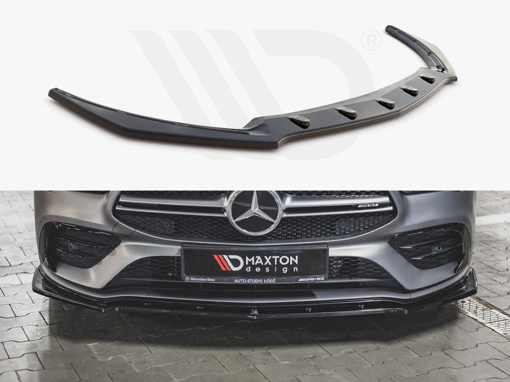 Front Splitter V2 Mercedes-amg CLA 35 AERO C118 2019- Maxton Design