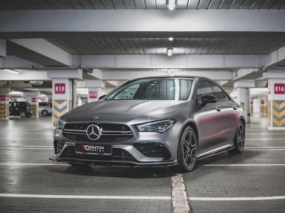 Front Splitter V2 Mercedes-amg CLA 35 AERO C118 2019- Maxton Design