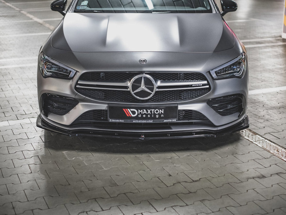 Front Splitter V2 Mercedes-amg CLA 35 AERO C118 2019- Maxton Design