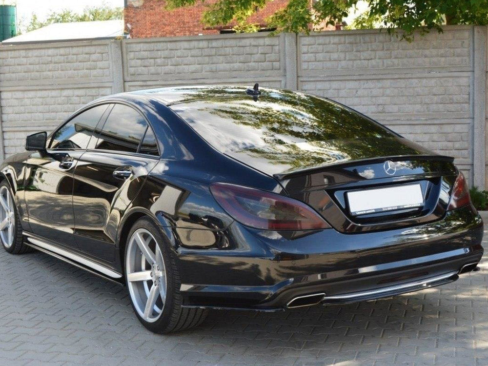 Central Rear Splitter Mercedes CLS C218 Amg-line (Without A Vertical BAR) 2011-2014 Maxton Design