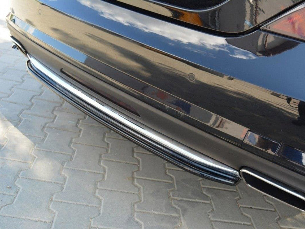 Central Rear Splitter Mercedes CLS C218 Amg-line (Without A Vertical BAR) 2011-2014 Maxton Design